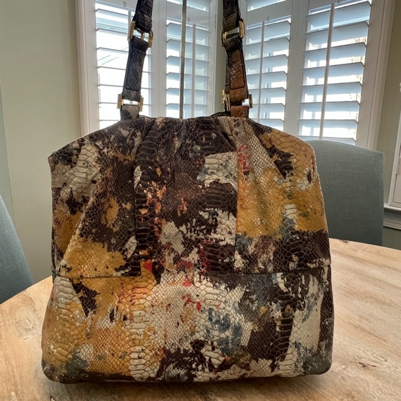 Tory Burch Snakeskin Shoulder Bag - Picture 10 of 15